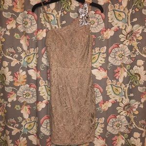 Tight Nude Sparkley Dress